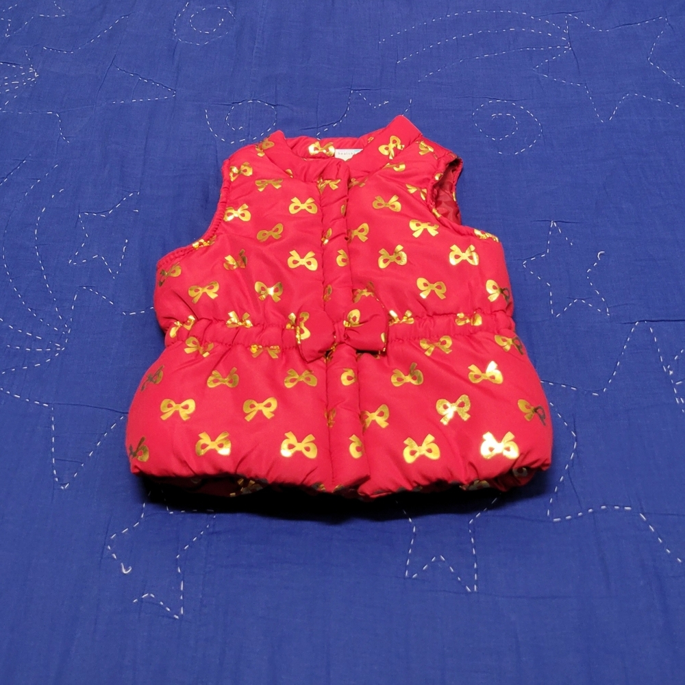 6-9 months cute baby/infant girl puffer Vest jacket 😍